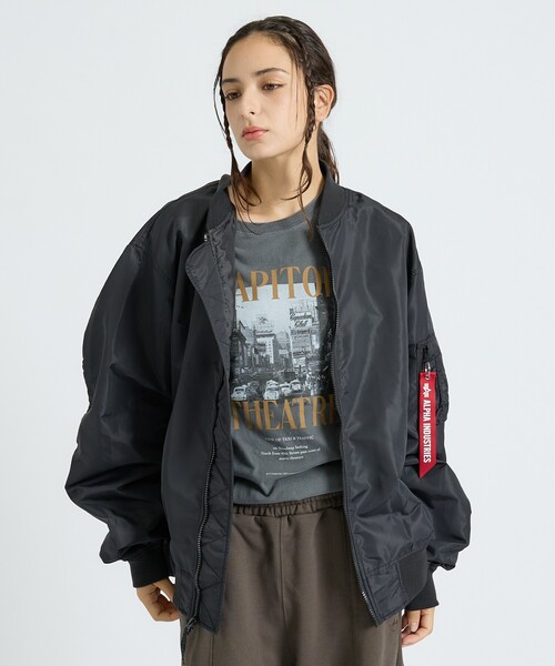 Alpha Industries(アルファインダストリーズ)の「【Alpha Industries(アルファ インダストリーズ)】L-2B RELAXED FIT FLIGHT JACKET / フライトジャケット / ユニセックス(ブルゾン・メンズ・ブラック/ピンク/グレー系その他・M/L)」の2枚目の写真