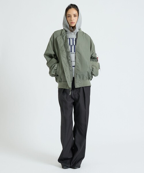 Alpha Industries(アルファインダストリーズ)の「【Alpha Industries(アルファ インダストリーズ)】L-2B RELAXED FIT FLIGHT JACKET / フライトジャケット / ユニセックス(ブルゾン・メンズ・ブラック/ピンク/グレー系その他・M/L)」の10枚目の写真