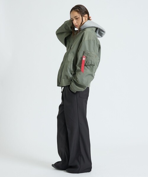 Alpha Industries(アルファインダストリーズ)の「【Alpha Industries(アルファ インダストリーズ)】L-2B RELAXED FIT FLIGHT JACKET / フライトジャケット / ユニセックス(ブルゾン・メンズ・ブラック/ピンク/グレー系その他・M/L)」の8枚目の写真