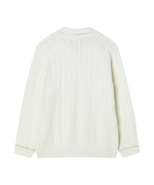 Beyond Closet（-）の「[コレクションライン] チェインディテールアルパカニットアイボリー（ニット/セーター・メンズ・その他・MEDIUM/LARGE）」の3枚目の写真