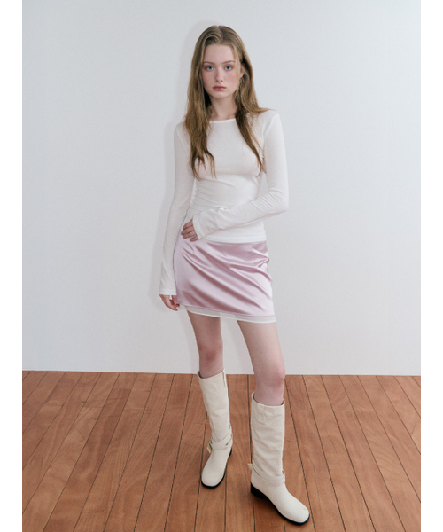 ETMON(エトモン)の「Layered Hem ミニスカート ピンク(スカート・レディース・その他・SMALL/MEDIUM)」の4枚目の写真