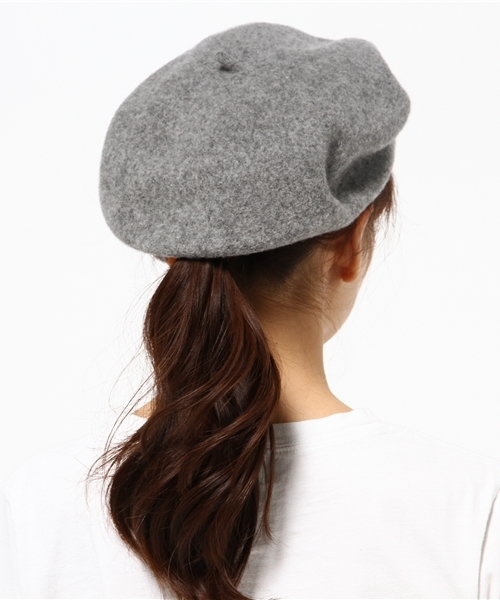 INTERPLANET WINGS(インタープラネットウィング)の「ウール混ベレー帽(ハンチング/ベレー帽・レディース・キャメル/ボルドー/グレー・フリー)」の5枚目の写真