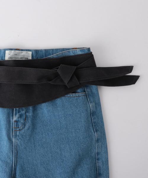 Another Edition（アナザーエディション）の「フェイクスウェードサッシュベルト/AEMFC FKSD Sash BLT（ベルト・レディース・ブラウン/ネイビー・FREE）」の7枚目の写真