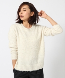 GLOBAL WORK | 5ゲージフェザーヤーンニットプルオーバー/727801(ニット/セーター)