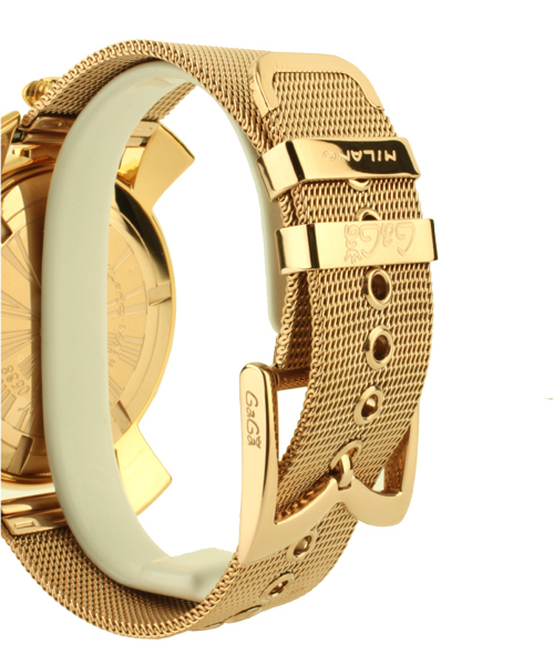 BRILLA per il gusto（ブリッラペルイルグースト）の「GaGa MILANO / MANUALE SLIM GOLD PLATED 5081-1（アナログ腕時計・メンズ・その他1・ONE SIZE）」の4枚目の写真