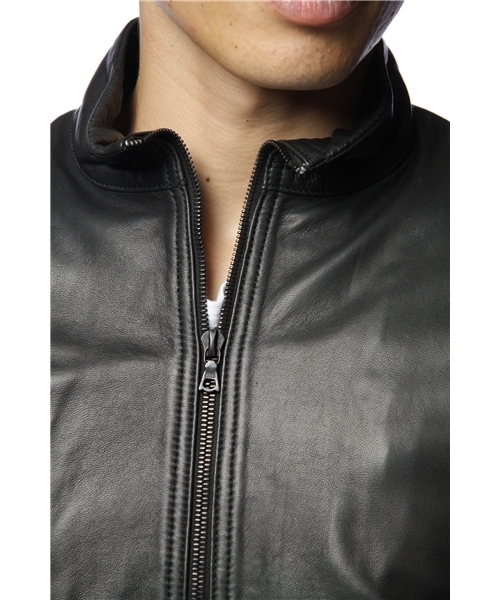 International Gallery BEAMS（インターナショナルギャラリービームス）の「NATIVE SON / ラムレザージャケット（ライダースジャケット・メンズ・ブラック・SMALL）」の7枚目の写真