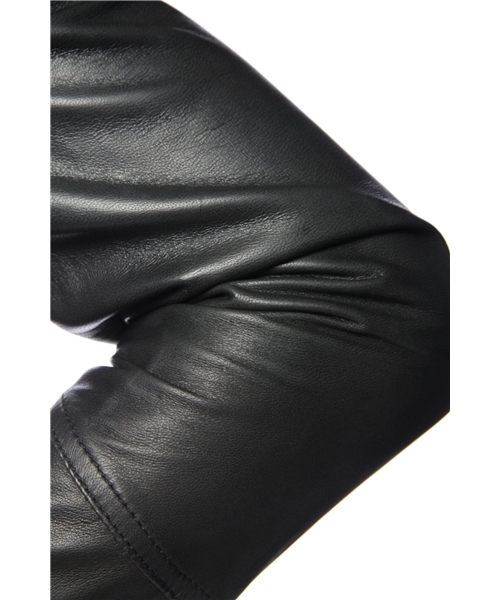 International Gallery BEAMS（インターナショナルギャラリービームス）の「NATIVE SON / ラムレザージャケット（ライダースジャケット・メンズ・ブラック・SMALL）」の2枚目の写真