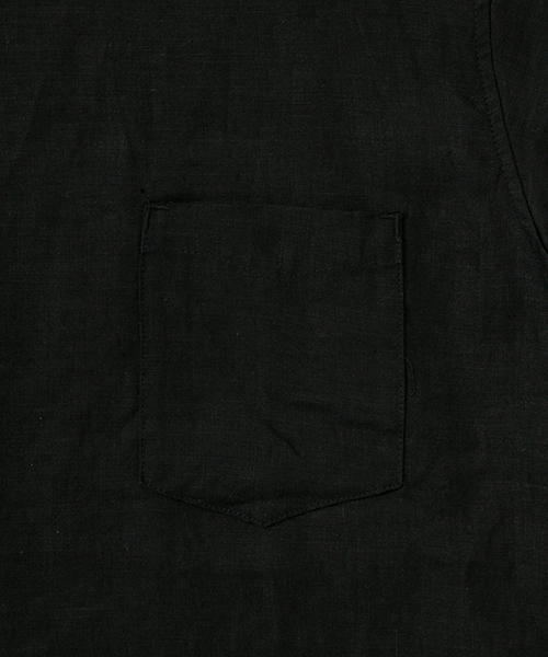 WORK NOT WORK URBAN RESEARCH(ワークノットワークアーバンリサーチ)の「WORK NOT WORK リネンクルーネック半袖プルオーバーシャツ(シャツ/ブラウス・メンズ・ホワイト/ブラック・SMALL/MEDIUM/LARGE)」の12枚目の写真