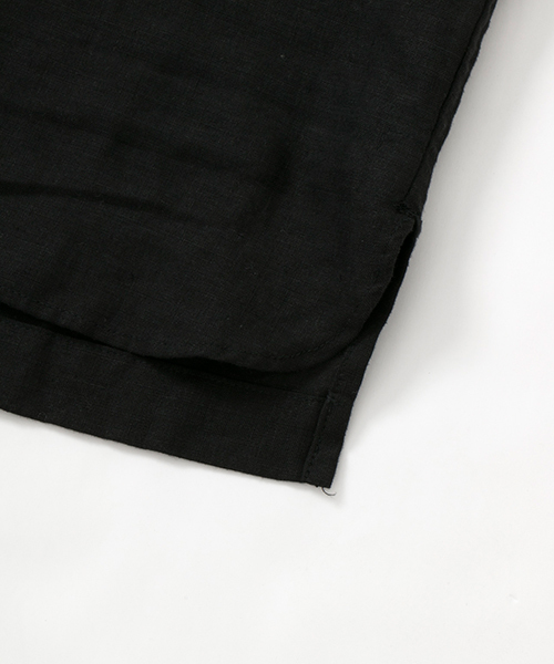 WORK NOT WORK URBAN RESEARCH(ワークノットワークアーバンリサーチ)の「WORK NOT WORK リネンクルーネック半袖プルオーバーシャツ(シャツ/ブラウス・メンズ・ホワイト/ブラック・SMALL/MEDIUM/LARGE)」の14枚目の写真