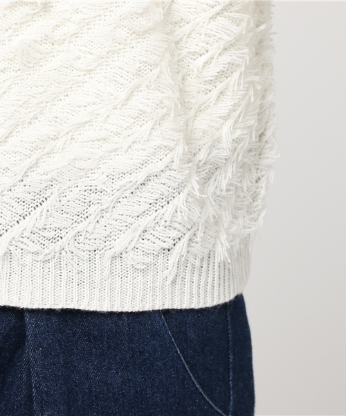 WEGO（ウィゴー）の「WEGO/フリンジショートカーディガン（カーディガン/ボレロ・レディース・レッド/ホワイト/ブラック/ライトピンク・FREE）」の10枚目の写真