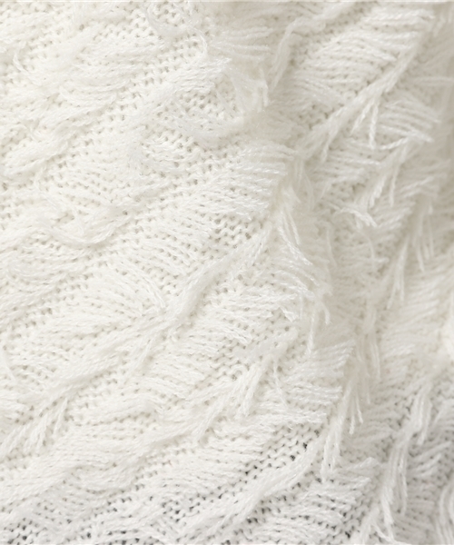 WEGO（ウィゴー）の「WEGO/フリンジショートカーディガン（カーディガン/ボレロ・レディース・レッド/ホワイト/ブラック/ライトピンク・FREE）」の11枚目の写真