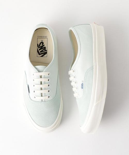 VANS（バンズ）の「＜VANS（バンズ）＞AUTHENTIC スエード×キャンバス オーセンティック スニーカー ◆（スニーカー・レディース・ライトピンク/ライトブルー/クリーム・5/4h/6h/6/5h）」の2枚目の写真