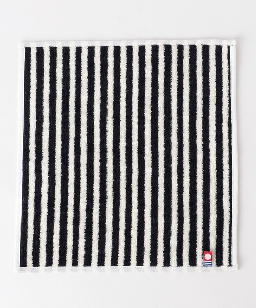 green label relaxing(グリーンレーベルリラクシング)の「タオル ストライプ ハンカチ(ハンカチ/ハンドタオル・メンズ・ターコイズブルー/ブラック/ネイビー・FREE)」の1枚目の写真