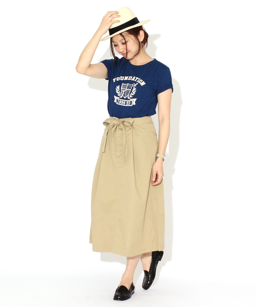 BEAMS BOY（ビームスボーイ）の「BEAMS BOY / ツイル メディカル スカート（スカート・レディース・ホワイト/ベージュ/ブルー/ネイビー・ONE SIZE）」の17枚目の写真