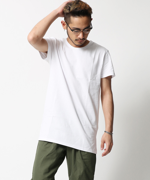 RD.Ghost(アールディゴースト)の「【RD.Ghost】ロング丈Tシャツ(Tシャツ/カットソー・メンズ・ホワイト/ピンク/マスタード/ブラック・L/M)」の3枚目の写真