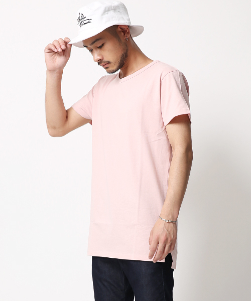 RD.Ghost(アールディゴースト)の「【RD.Ghost】ロング丈Tシャツ(Tシャツ/カットソー・メンズ・ホワイト/ピンク/マスタード/ブラック・L/M)」の4枚目の写真