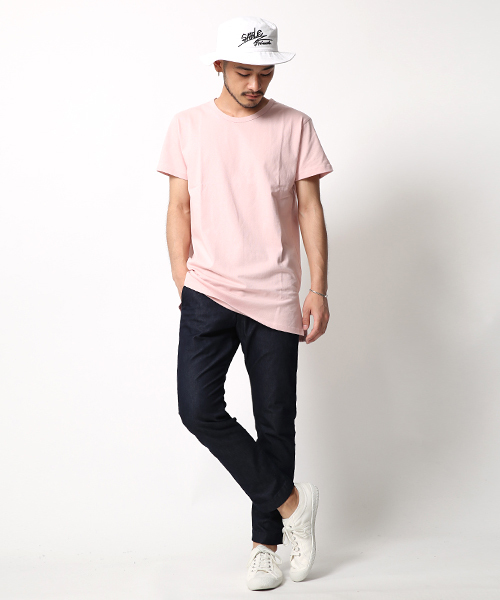 RD.Ghost(アールディゴースト)の「【RD.Ghost】ロング丈Tシャツ(Tシャツ/カットソー・メンズ・ホワイト/ピンク/マスタード/ブラック・L/M)」の8枚目の写真
