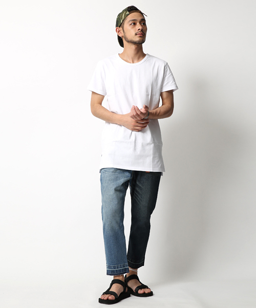 RD.Ghost(アールディゴースト)の「【RD.Ghost】ロング丈Tシャツ(Tシャツ/カットソー・メンズ・ホワイト/ピンク/マスタード/ブラック・L/M)」の9枚目の写真