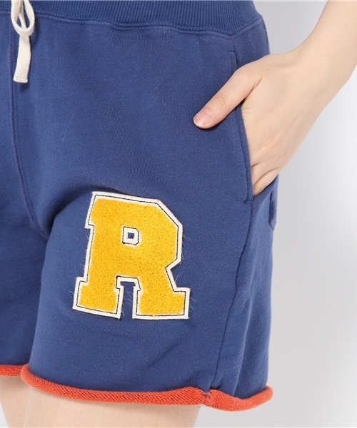 WEGO(ウィゴー)の「配色裏毛ワッペンショートパンツ(その他パンツ・レディース・杢グレー/ネイビー・FREE)」の7枚目の写真