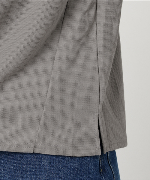 IGNIO（イグニオ）の「Ｖネックカットソー ロングＴシャツ サカリバ素材（Tシャツ/カットソー・レディース・ワイン/ライトグレー/ネイビー・L/M/S/LL）」の8枚目の写真