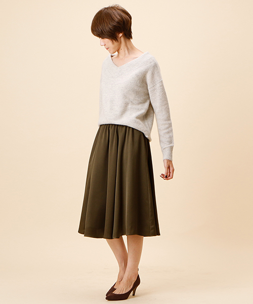 un dix cors（アンディコール）の「ラクーン混Vプルオーバーニット（ニット/セーター・レディース・ライトグレー/ライトブルー/アイボリー/ライラック/ピンク/その他14/ブルー/ライトベージュ/アクア・FREE/ﾌﾘ-）」の10枚目の写真