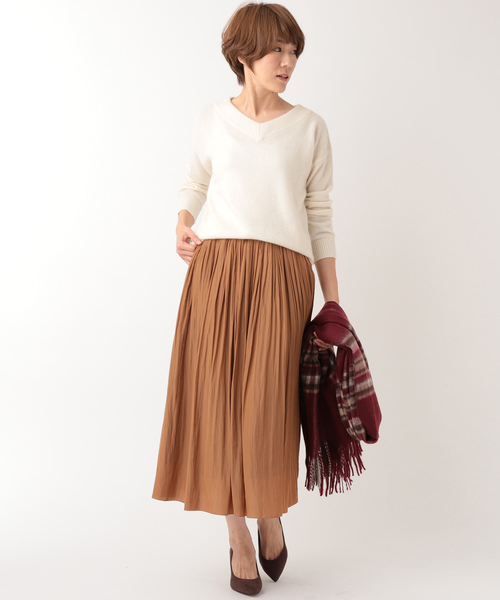 un dix cors（アンディコール）の「ラクーン混Vプルオーバーニット（ニット/セーター・レディース・ライトグレー/ライトブルー/アイボリー/ライラック/ピンク/その他14/ブルー/ライトベージュ/アクア・FREE/ﾌﾘ-）」の19枚目の写真