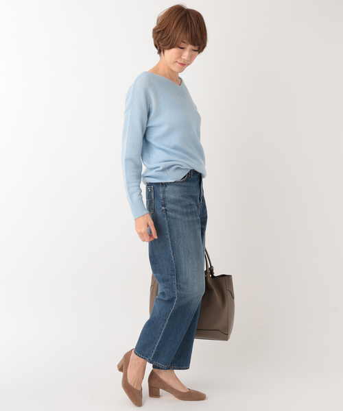 un dix cors（アンディコール）の「ラクーン混Vプルオーバーニット（ニット/セーター・レディース・ライトグレー/ライトブルー/アイボリー/ライラック/ピンク/その他14/ブルー/ライトベージュ/アクア・FREE/ﾌﾘ-）」の21枚目の写真