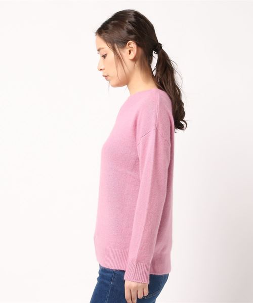 un dix cors（アンディコール）の「ラクーン混Vプルオーバーニット（ニット/セーター・レディース・ライトグレー/ライトブルー/アイボリー/ライラック/ピンク/その他14/ブルー/ライトベージュ/アクア・FREE/ﾌﾘ-）」の17枚目の写真