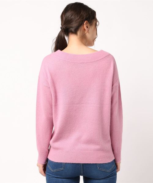 un dix cors（アンディコール）の「ラクーン混Vプルオーバーニット（ニット/セーター・レディース・ライトグレー/ライトブルー/アイボリー/ライラック/ピンク/その他14/ブルー/ライトベージュ/アクア・FREE/ﾌﾘ-）」の16枚目の写真