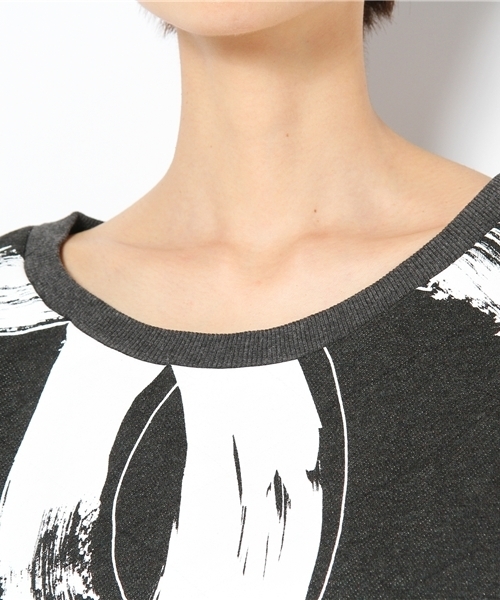 DANCE LB-03（ダンス エルビー・ゼロスリー）の「worl　Ｓ丈Ｔシャツ（Tシャツ/カットソー・レディース・ブラック系/グレー系2/ネイビー系・FREE）」の6枚目の写真