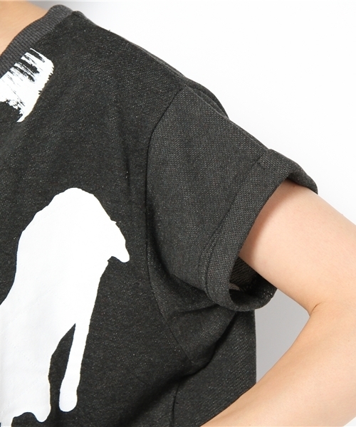 DANCE LB-03（ダンス エルビー・ゼロスリー）の「worl　Ｓ丈Ｔシャツ（Tシャツ/カットソー・レディース・ブラック系/グレー系2/ネイビー系・FREE）」の7枚目の写真