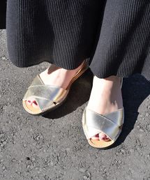 SHIPS | SKA：クロスアバルカサンダル◆(サンダル)