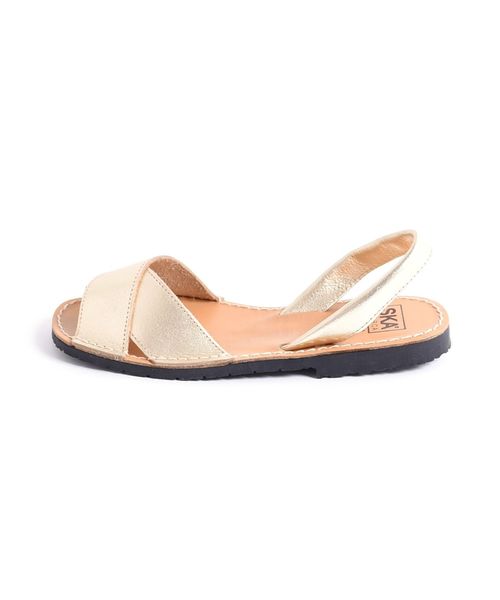 SHIPS（シップス）の「SKA：クロスアバルカサンダル◇（サンダル・レディース・ゴールド・35/36/37/38）」の4枚目の写真