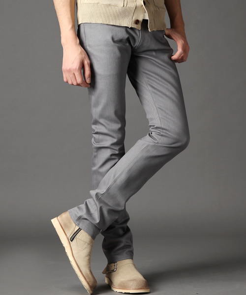 SABLE CLUTCH(セーブルクラッチ)の「シンチバック5Pストレッチジーンズ リジットスキニー【men'sFUDGE掲載商品】(デニムパンツ・メンズ・ブラック/グレー/ロイヤルブルー/ブルーグリーン/ホワイト/ダークネイビー・MEDIUM/LARGE/SMALL)」の4枚目の写真