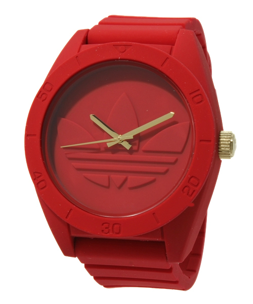 adidas(アディダス)の「XL SANTIAGO 【MEN】(アナログ腕時計・メンズ・ホワイト/ブラック/レッド・FREE)」の3枚目の写真