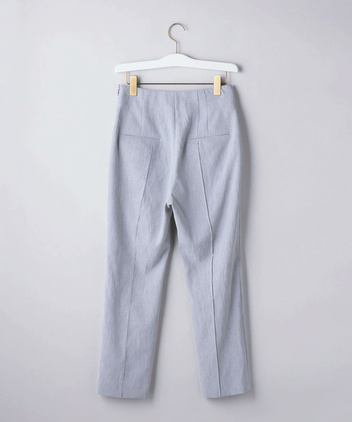 新品 UBCカラーシャンブレースリムパンツ UNITED ARROWS(2955 A＋ TWPU シャンブレー スリム スラックス ―ストレッチ・防シワ