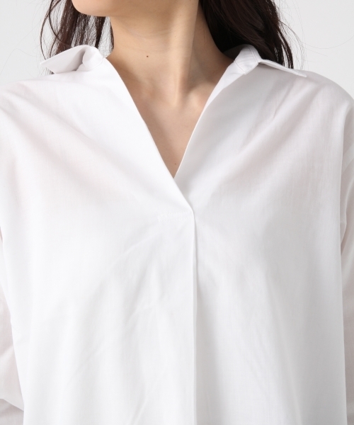 BLISS POINT（ブリスポイント）の「【Sサイズ展開】リネンコンスキッパーシャツ７分袖/795436（シャツ/ブラウス・レディース・ネイビー/その他1/ライトグリーン/ホワイト/パープル・LARGE/MEDIUM/SMALL）」の16枚目の写真