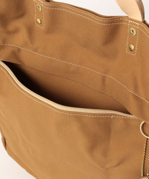 BAG'n'NOUN（バッグンナウン）の「BAG'n'NOUN / レザーストラップ ツールバッグ（トートバッグ・メンズ・ゴールド/ナチュラル・ONE SIZE）」の7枚目の写真