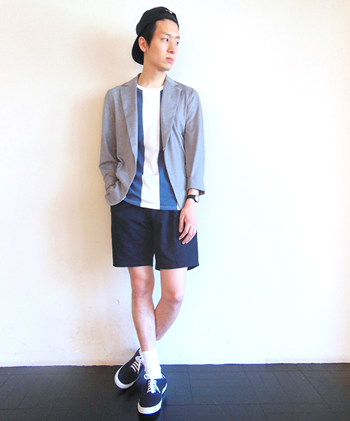 WHO'S WHO gallery（フーズフーギャラリー）の「プリントストライプTEE（Tシャツ/カットソー・メンズ・ブルー/その他/ブラック/その他1・MEDIUM/LARGE）」の9枚目の写真