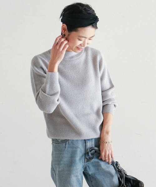 NOMBRE IMPAIR（ノンブルアンペール）の「ﾓﾍｱ混片畦ﾊｲﾈｯｸﾌﾟﾙｵｰﾊﾞｰ