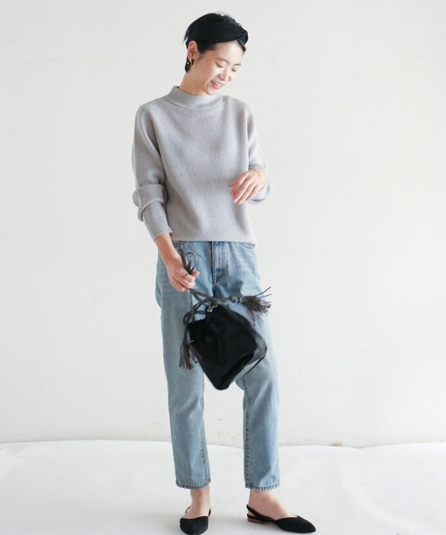 NOMBRE IMPAIR（ノンブルアンペール）の「ﾓﾍｱ混片畦ﾊｲﾈｯｸﾌﾟﾙｵｰﾊﾞｰ