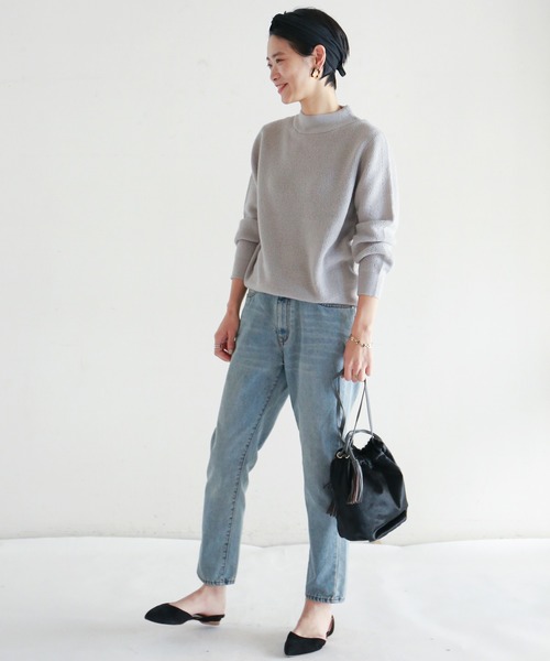 NOMBRE IMPAIR(ノンブルアンペール)の「モヘア混片畦ハイネックプル NOMBRE IMPAIR(ノンブルアンペール)の「モヘア混片畦ハイネックプル