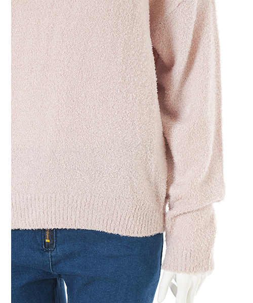 fifth（フィフス）の「Vネックプードルニット（ニット/セーター・レディース・ホワイト/ベージュ/ラベンダー/グレー・MEDIUM）」の8枚目の写真