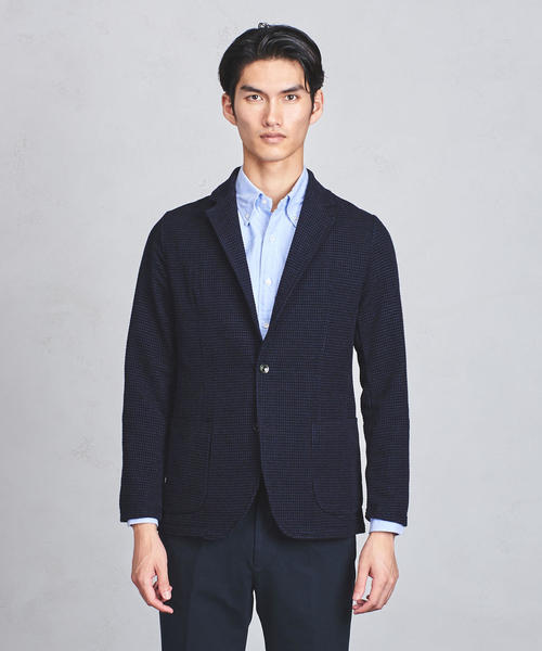 ユナイテッド・アローズ ロロピアーナ生地 ネイビージャケット ジャケット ロロピアーナ LoroPiana Super130`s メンズジャケット 紺