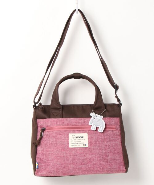 moz（モズ）の「moz(モズ) 2way ショルダーバッグ ZZEI-03 /トートバッグ（ショルダーバッグ・レディース・ブラック/ネイビー/ブルー系その他/オレンジ系その他/トリコロール/ブラック×ゴールド/ブルー/ブラウン系その他/グレー系その他2/ミント・ONE SIZE）」の5枚目の写真