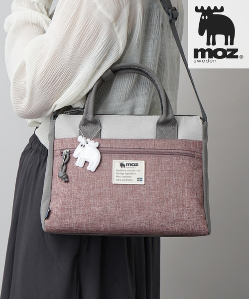 moz（モズ）の「moz(モズ) 2way ショルダーバッグ ZZEI-03 /トートバッグ（ショルダーバッグ・レディース・ブラック/ネイビー/ブルー系その他/オレンジ系その他/トリコロール/ブラック×ゴールド/ブルー/ブラウン系その他/グレー系その他2/ミント・ONE SIZE）」の4枚目の写真