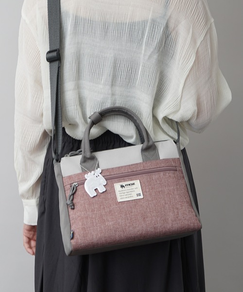 moz（モズ）の「moz(モズ) 2way ショルダーバッグ ZZEI-03 /トートバッグ（ショルダーバッグ・レディース・ブラック/ネイビー/ブルー系その他/オレンジ系その他/トリコロール/ブラック×ゴールド/ブルー/ブラウン系その他/グレー系その他2/ミント・ONE SIZE）」の11枚目の写真