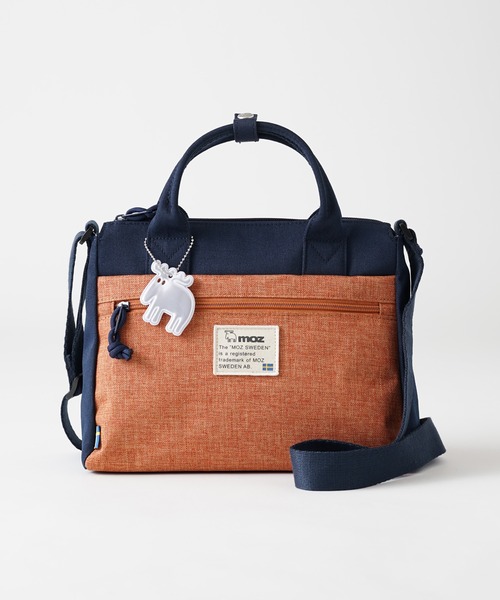 moz（モズ）の「moz(モズ) 2way ショルダーバッグ ZZEI-03 /トートバッグ（ショルダーバッグ・レディース・ブラック/ネイビー/ブルー系その他/オレンジ系その他/トリコロール/ブラック×ゴールド/ブルー/ブラウン系その他/グレー系その他2/ミント・ONE SIZE）」の14枚目の写真