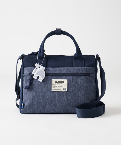 moz（モズ）の「moz(モズ) 2way ショルダーバッグ ZZEI-03 /トートバッグ（ショルダーバッグ・レディース・ブラック/ネイビー/ブルー系その他/オレンジ系その他/トリコロール/ブラック×ゴールド/ブルー/ブラウン系その他/グレー系その他2/ミント・ONE SIZE）」の17枚目の写真