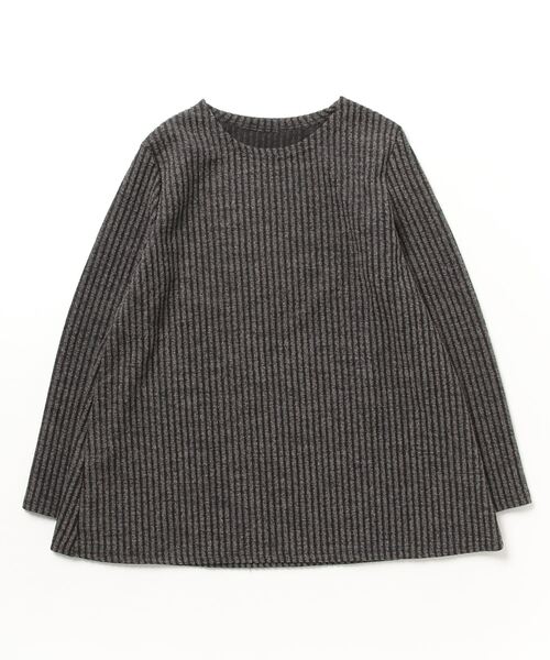 STYLEBLOCK（スタイルブロック）の「リブニットスヌード付きトップス無地長袖トップス（ニット/セーター・レディース・ブラック/ネイビー/モカ・FREE）」の5枚目の写真